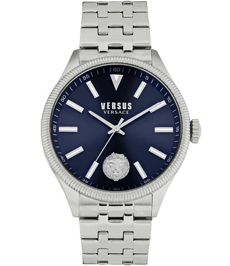 versace stainless steel analogue watch|Versace watch unisex.